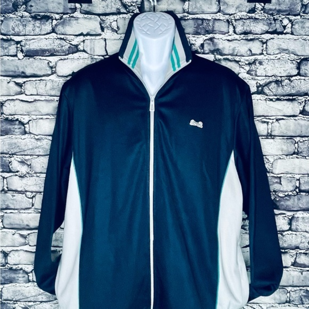 New Vintage Le Tigre Navy Full Zip Classic Athletic Track Jacket Men's Size 2XL‎